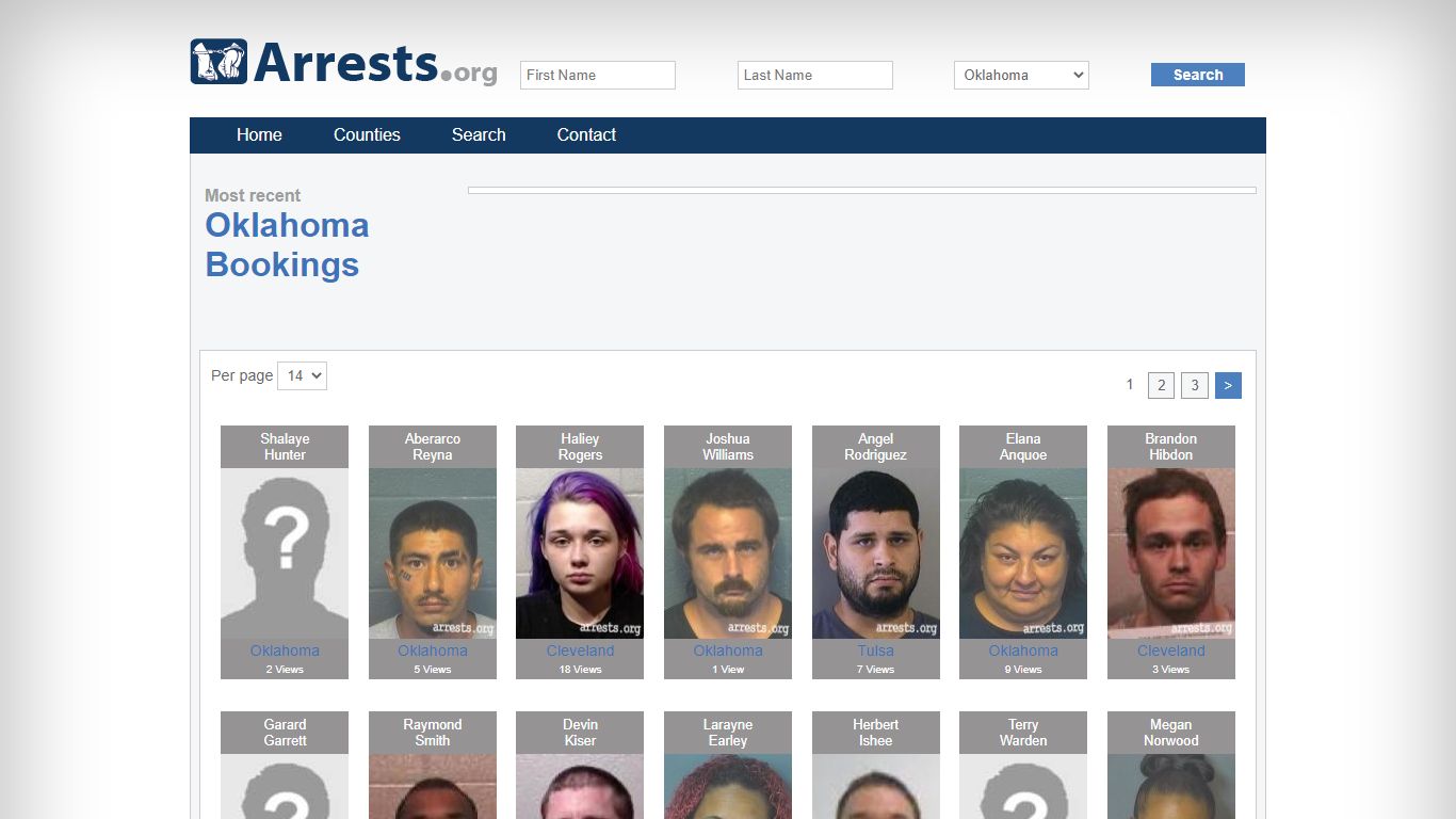 Oklahoma Arrests and Inmate Search